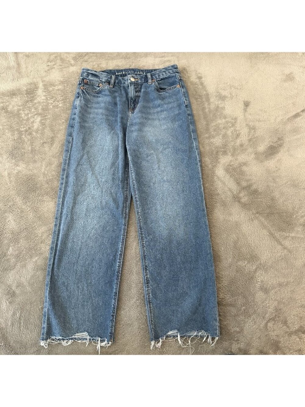 American Eagle Curvy Stovepipe Jeans women's size 4 Regular Wide Leg